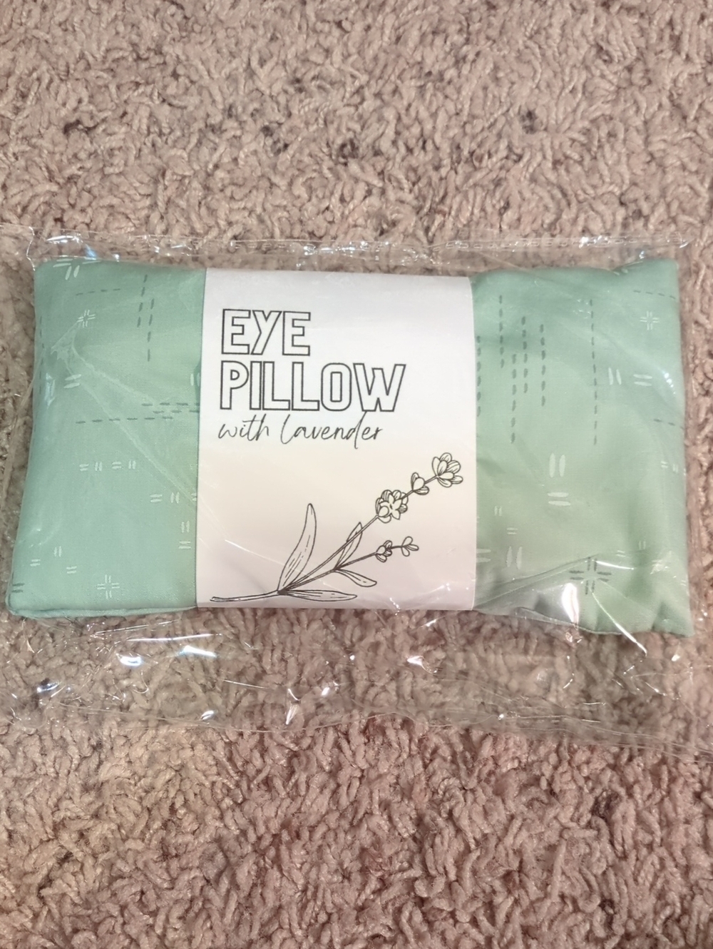 Eye Pillow with Lavender - Mint Green